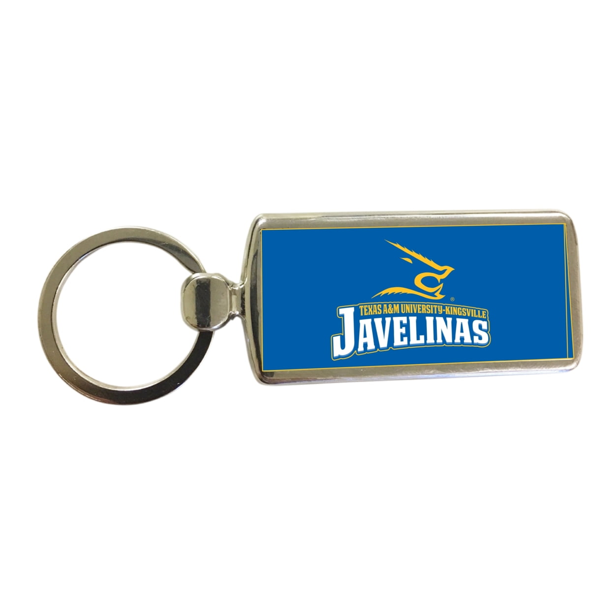R and R Imports Texas A M Kingsville Javelinas Metal Keychain
