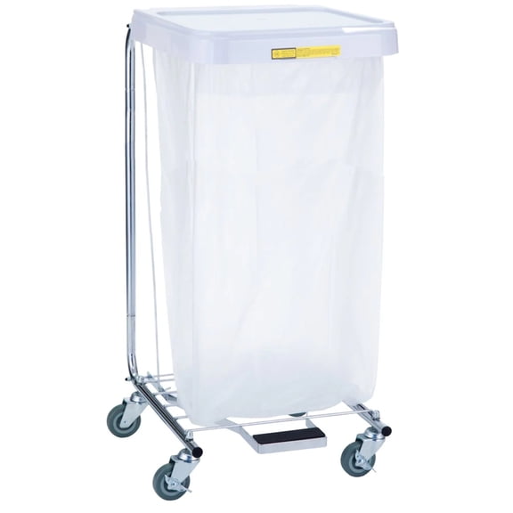R&b Wire Products Single Medium Duty Hamper with Foot Pedal, 35" High 692