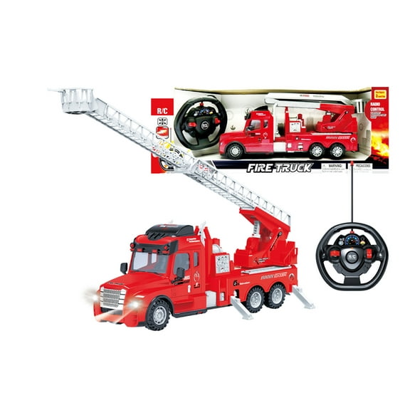 R/c Fire Rescue Truck With Light 14" Case Pack 12