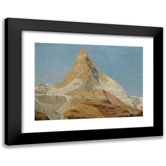 Régnault Sarasin 24x18 Black Modern Framed Museum Art Print Titled - The Matterhorn (1933)