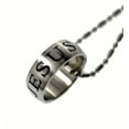 thumbnail image 1 of R.h. Jewelry Stainless Steel Ring Pendant, Jesus Christian Band Ring Size 8, 1 of 3