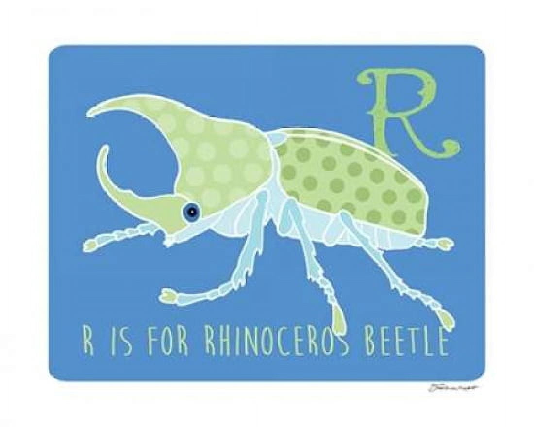 R is For Rhino Canvas Art - Stephanie Marrott (24 x 30)