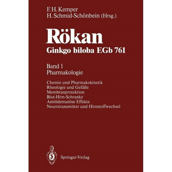 Rökan Ginkgo Biloba Egb 761: Band 1: Pharmakologie, (Paperback)
