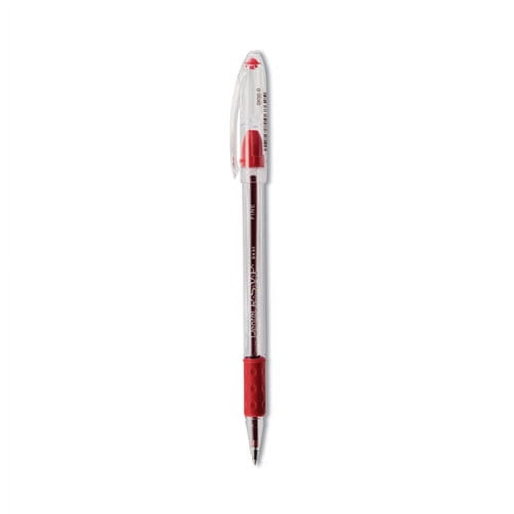 R.s.v.p. Ballpoint Pen, Stick, Fine 0.7 Mm, Red Ink, Clear/red Barrel, Dozen | Bundle of 10 Dozen