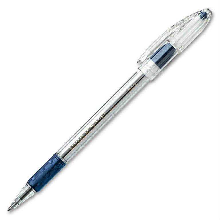 R.S.V.P. Ballpoint Pen, Stick, Medium 1 mm, Blue Ink, Clear/Blue Barrel, Dozen R.S.V.P. Ballpoint Pen, Stick, Medium 1 mm, Blue Ink, Clear/Blue Barrel, Dozen