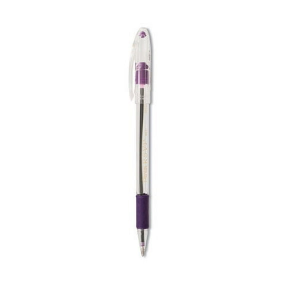 R.s.v.p. Ballpoint Pen, Stick, Medium 1 Mm, Violet Ink, Clear/violet Barrel, Dozen | Bundle of 2 Dozen