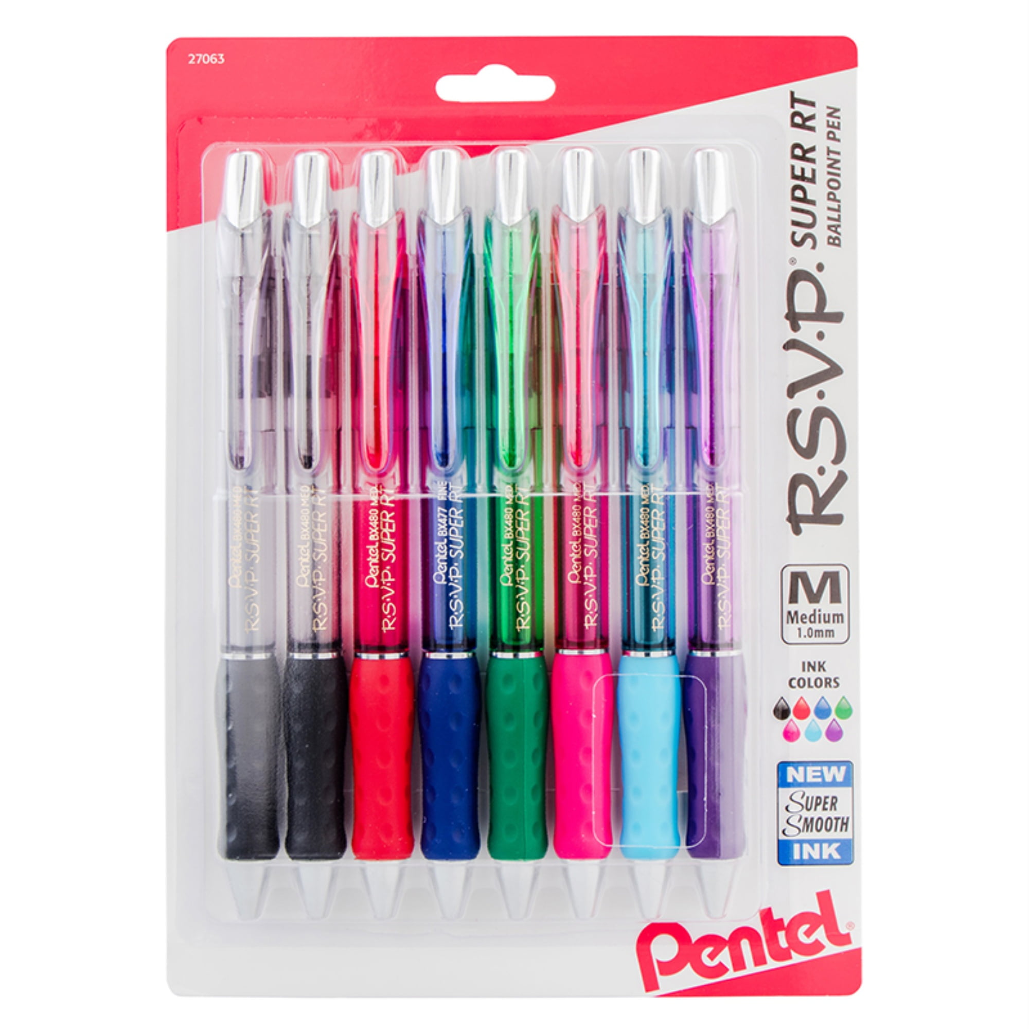 Profile Gel Pen, Retractable, Medium 0.7 mm, Assorted Ink and Barrel Colors, 8/Pack Profile Gel Pen, Retractable, Medium 0.7 mm, Assorted Ink and Barrel Colors, 8/Pack