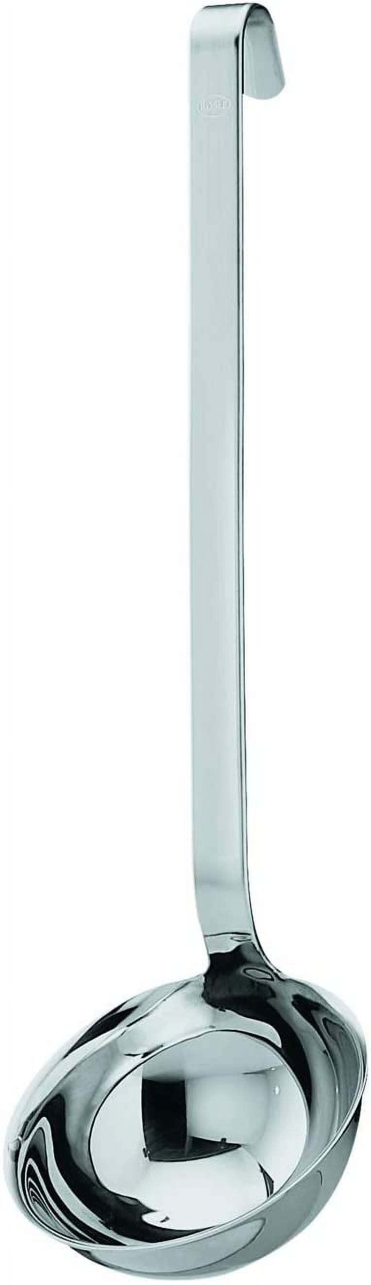 Rosle Stainless Steel Ladle With Hook Handle and Pouring Rim, 5.4-Ounce
