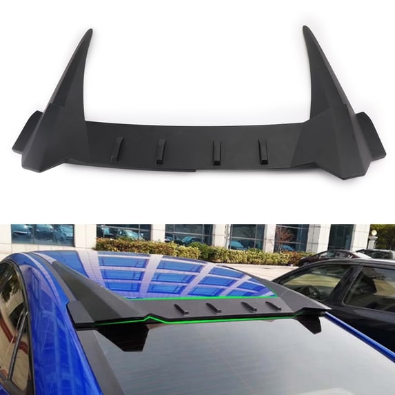 R style Rear Roof Cover Spoiler Wing Diffuser Fit for 16-21 HONDA CIVIC 10th Sedan