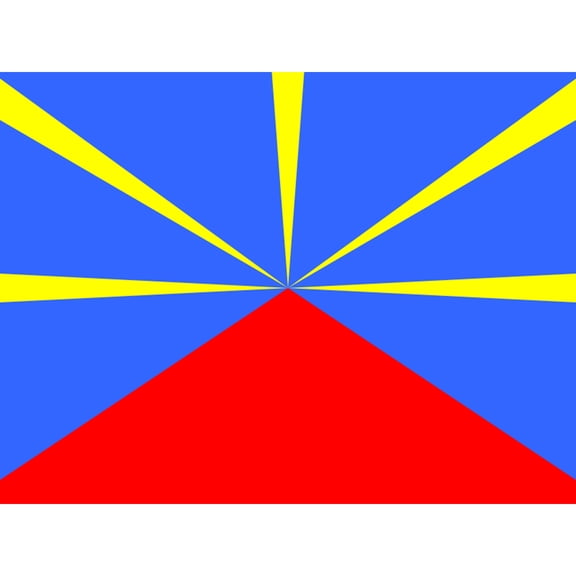 Runion National Flag Patriotic Vexillology World Flags Country Region Poster Extra Large XL Wall Art Print