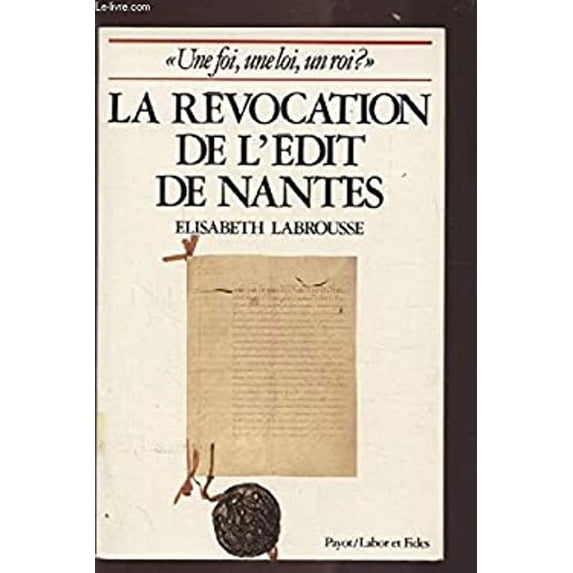 Pre-Owned Révocation de l'édit de Nantes (Other) 9782228180405