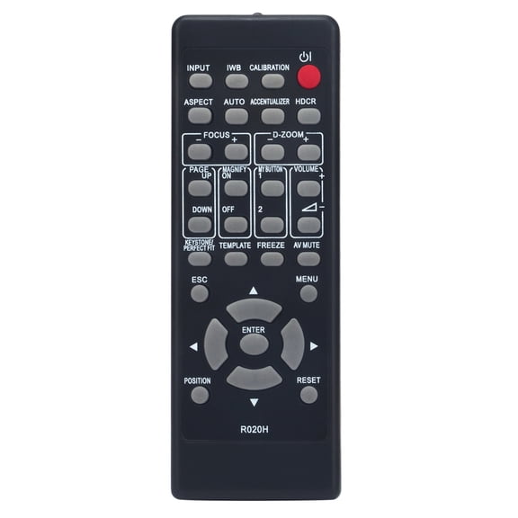 R020H Replacement Remote Control, Fit for Hitachi Projector CP-TW3003 CP-TW2505 CP-AX2503 CP-AX3003 CP-AX3503 CP-AW2503 CP-TW3005EF CP-AW2505 CP-AW3003 CP-AX2505 CP-AX3005 CP-AX3505