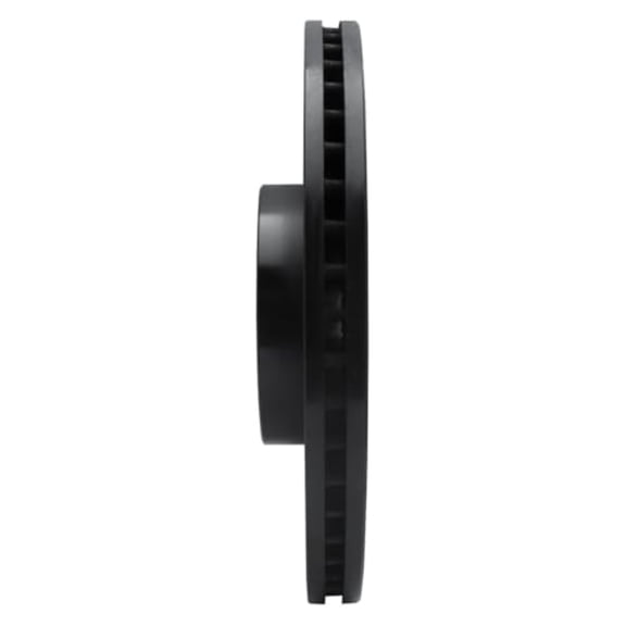 R1 Concepts Brake Rotor Drilled and Slotted Black ECB-03036R
