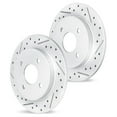 thumbnail image 1 of R1 Concepts Drilled and Slotted Carbon Coated Disc Brake Rotor Set WBPN1-07004, 1 of 5
