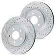 thumbnail image 1 of R1 Concepts Drilled and Slotted Carbon Coated Disc Brake Rotor Set WBPN1-26004, 1 of 5