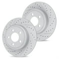 thumbnail image 1 of R1 Concepts Drilled and Slotted Carbon Coated Disc Brake Rotor Set WBPN1-27023, 1 of 5