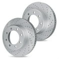 thumbnail image 1 of R1 Concepts Drilled and Slotted Carbon Coated Disc Brake Rotor Set WBPN1-40031, 1 of 5