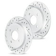 thumbnail image 1 of R1 Concepts Drilled and Slotted Carbon Coated Disc Brake Rotor Set WBPN1-59035, 1 of 5