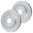 thumbnail image 1 of R1 Concepts Drilled and Slotted Carbon Coated Disc Brake Rotor Set WBPN1-76049, 1 of 5
