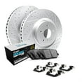 thumbnail image 1 of R1 Concepts Drilled and Slotted Carbon Coated Disc Brake Rotor Set with Euro Ceramic Pads and Hardware WBTH1-63157, 1 of 3