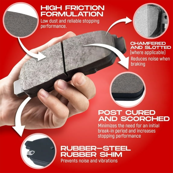 R1 Concepts Drilled and Slotted Carbon Coated Disc Brake Rotor Set with Performance Sport Pads WBSN1-42007