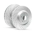 thumbnail image 1 of R1 Concepts Front Brake Rotor Kit |Brake Rotors| Brake Disc |Drilled and Slotted WBPN1-47025, 1 of 5