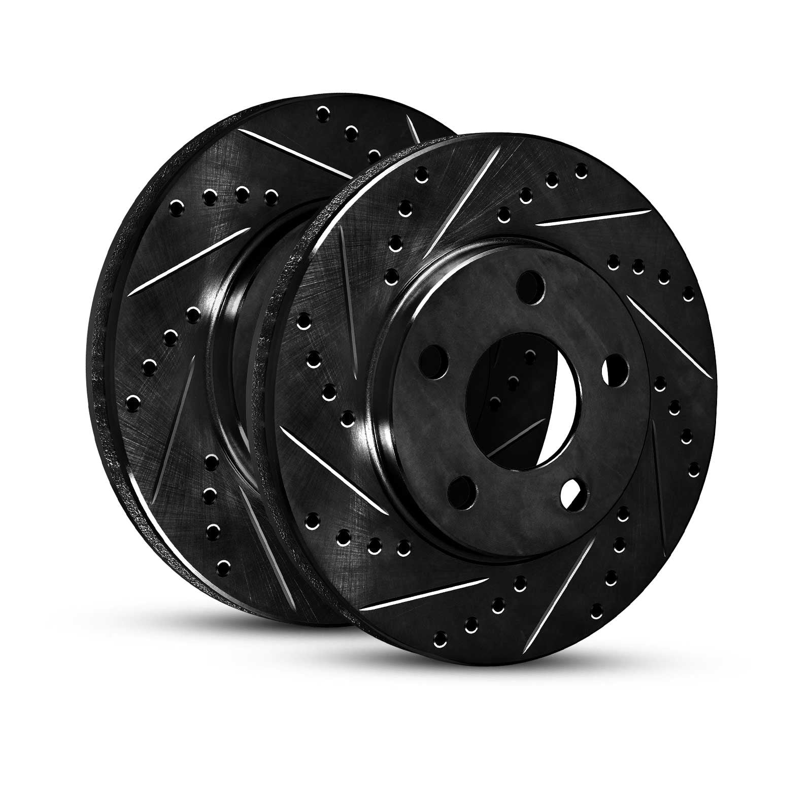 R1 Concepts Front Brake Rotor Kit |Brake Rotors| Brake Disc |Drilled and Slotted WHPN1-20012