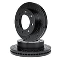 thumbnail image 1 of R1 Concepts Drilled and Slotted Black Disc Brake Rotor Set WHPN1-54037, 1 of 5