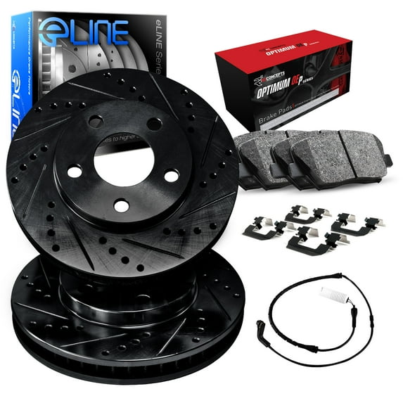 R1 Concepts Front Brakes and Rotors| Hardware Included| Front Optimum OEp Brake Pads and Rotors Kit| Fits 2019-2021 Freightliner Sprinter; 2019-2022 Mercedes-Benz Sprinter