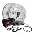 thumbnail image 1 of R1 Concepts WGVS1-47001 Front Brakes and Rotors Carbon Series G3000 Performance Off-Road For, 4 Brake Rotors and 8 Pads with Hardware kit, 1 of 3