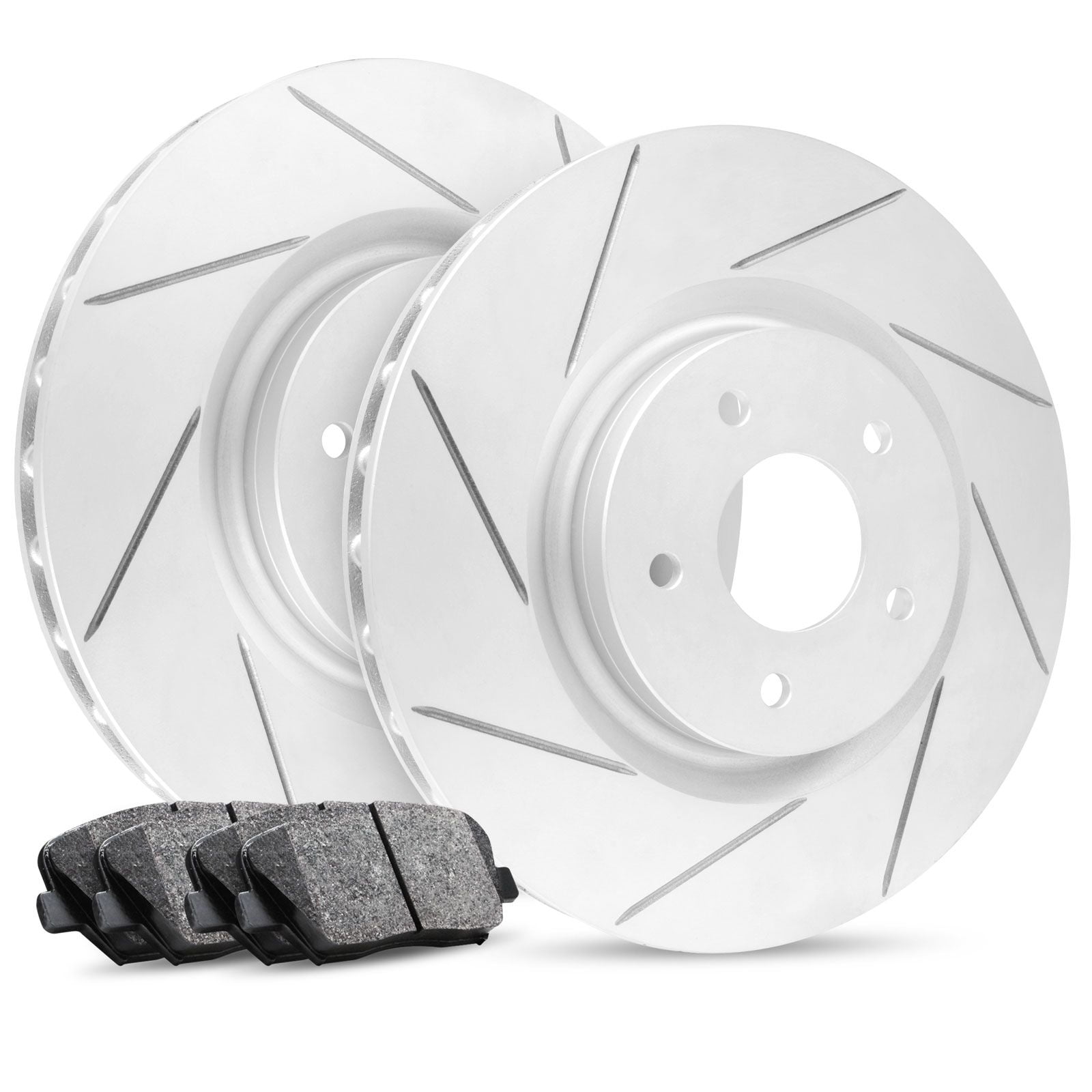 R1 Concepts Front Brakes and Rotors Kit Front Brake Pads Brake Rotors