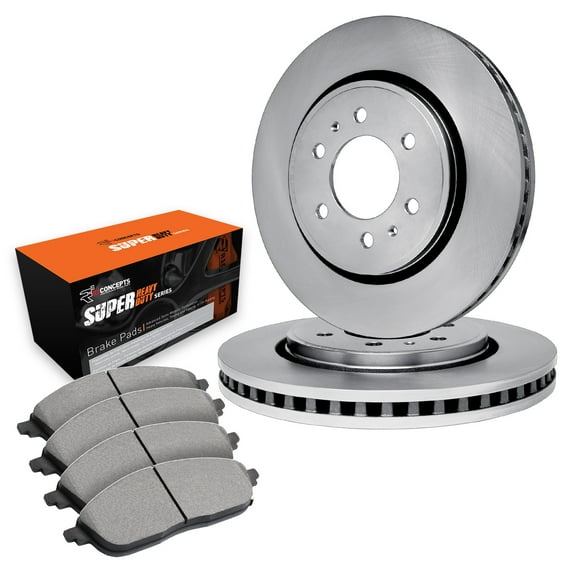 R1 Concepts Front Brakes and Rotors| Automotive Replacement Brake Kits| Front Optimum OEp Brake Pads and Rotors Kit| Fits 2016-2022 Nissan Titan