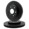 thumbnail image 1 of R1 Concepts Slotted Black Disc Brake Rotor Set WCPN1-67038, 1 of 3