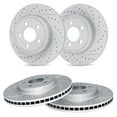 thumbnail image 1 of R1 Concepts Drilled and Slotted Carbon Coated Disc Brake Rotor Set WBPN2-45005, 1 of 5