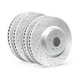 thumbnail image 1 of R1 Concepts Front Rear Brake Rotor Kit |Brake Rotors| Brake Disc |Drilled and Slotted WBPN2-54174, 1 of 5