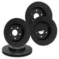 thumbnail image 1 of R1 Concepts Drilled and Slotted Black Disc Brake Rotor Set WHPN2-13047, 1 of 5