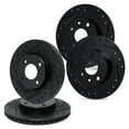 thumbnail image 1 of R1 Concepts Drilled and Slotted Black Disc Brake Rotor Set WHPN2-58006, 1 of 5