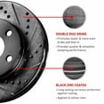thumbnail image 1 of R1 Concepts Drilled and Slotted Black Disc Brake Rotor Set WHPN2-63047, 1 of 5