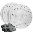 thumbnail image 1 of R1 Concepts Front Rear Brakes and Rotors Kit |Front Rear Brake Pads| Brake Rotors and Pads| Ceramic Brake Pads and Rotors |Hardware Kit|fits 2001-2006 Lexus LS430, 1 of 7