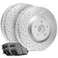 thumbnail image 1 of R1 Concepts Front Rear Brakes and Rotors Kit |Front Rear Brake Pads| Brake Rotors and Pads| Ceramic Brake Pads and Rotors |Hardware Kit|fits 2006-2007 Subaru Impreza, 1 of 7