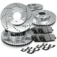 thumbnail image 1 of R1 Concepts Front Rear Brakes and Rotors Kit |Front Rear Brake Pads| Brake Rotors and Pads| Ceramic Brake Pads and Rotors |Hardware Kit|fits 2013-2016 Ford Escape, 2014-2018 Ford Transit Connect, 1 of 7