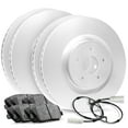 thumbnail image 1 of R1 Concepts Front Rear Brakes and Rotors Kit |Front Rear Brake Pads| Brake Rotors and Pads| Ceramic Brake Pads and Rotors |Hardware and Sensor Kit - CPB.31150.52, 1 of 7