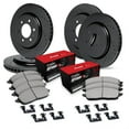 thumbnail image 1 of R1 Concepts Drilled and Slotted Black Disc Brake Rotor Set with Optimum Oe Pads and Hardware WHUH2-40265, 1 of 5