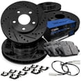thumbnail image 1 of R1 Concepts Front Rear Brakes and Rotors Kit |Front Rear Brake Pads| Brake Rotors and Pads| Optimum OEp Brake Pads and Rotors |Hardware and Sensor Kit|fits 1990-1992 Mercedes-Benz 300TE, 1 of 7