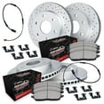 thumbnail image 1 of R1 Concepts Drilled and Slotted Carbon Coated Disc Brake Rotor Set with Off-Road/Tow Brake Pads, Sensor, and Hardware WBVS2-47001, 1 of 2