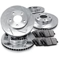thumbnail image 1 of R1 Concepts Front Rear Brakes and Rotors Kit |Front Rear Brake Pads| Brake Rotors and Pads| Semi Metallic Brake Pads and Rotors |fits 1994-1995 BMW 540i, 1 of 6