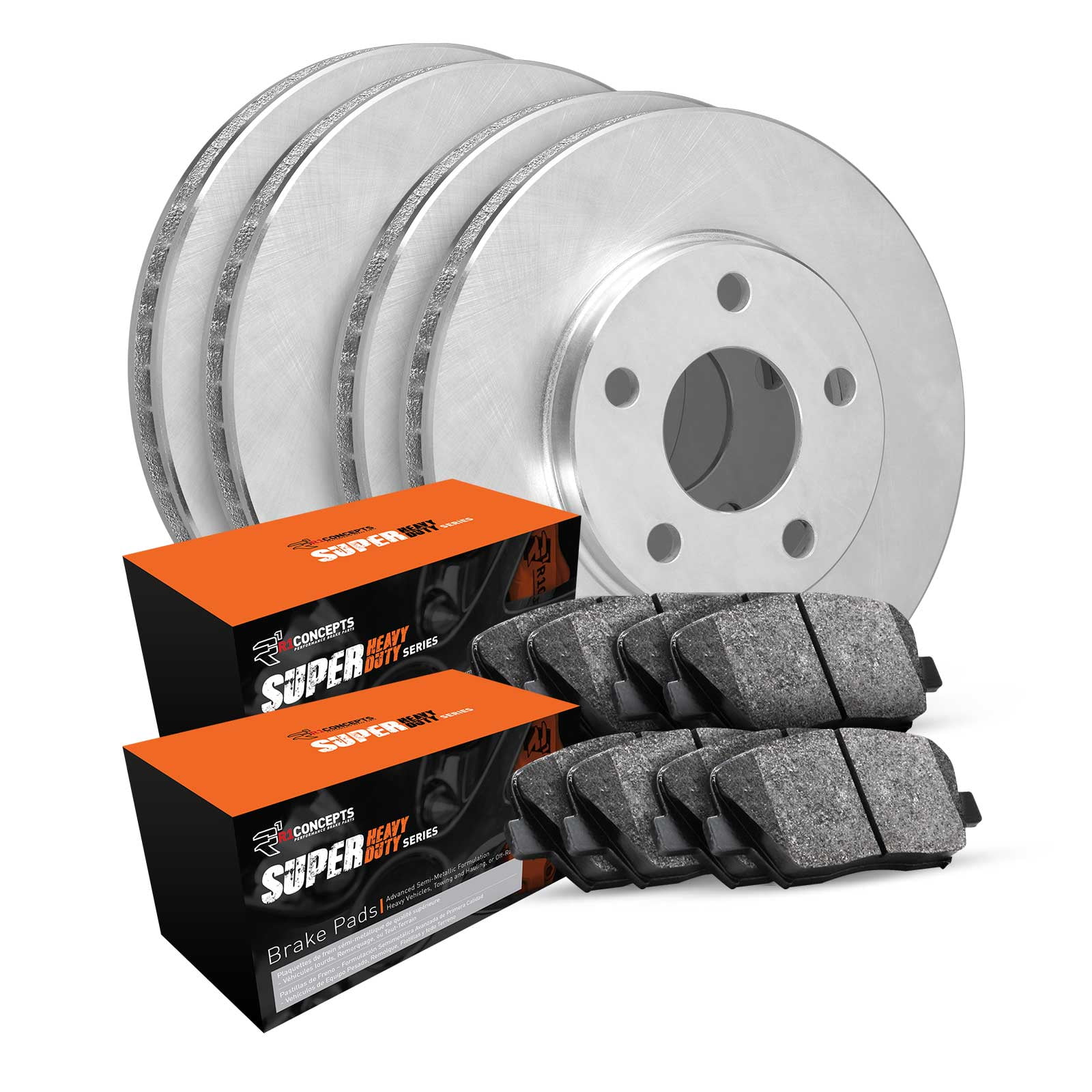 R1 Concepts WFXN2-48339 Front Rear Brakes and Rotors Super Duty, (2) Brake Rotors, (2) Brake Drums