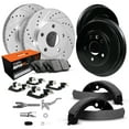 thumbnail image 1 of R1 Concepts Front Rear Brakes and Rotors Kit |Front Rear Brake Pads| Brake Rotors and Pads| Super Duty Brake Pads and Rotors | Brake Drums, Brake Shoes, Hardware and Adjusters WGXA2-56001, 1 of 2