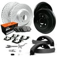 thumbnail image 1 of R1 Concepts Front Rear Brakes and Rotors Kit |Front Rear Brake Pads| Brake Rotors and Pads| Super Duty Brake Pads and Rotors | Brake Drums, Hardware, and Adjusters WBXA2-40030, 1 of 2