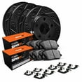 thumbnail image 1 of R1 Concepts Front Rear Brakes and Rotors Kit |Front Rear Brake Pads| Brake Rotors and Pads| Super Duty Brake Pads and Rotors| Hardware Kit WHXH2-99062, 1 of 3